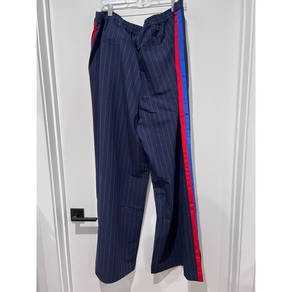 La Ligne x Target Trousers Plus 1X Side Stripe Wide Leg Navy/Red - Picture 8 of 8